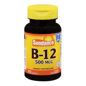 Sundance Vitamins B-12 Energy Metabolism 500 Mcg Tablets