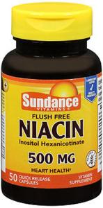 Sundance Flush Free Niacin 500 Mg - 50 Capsules