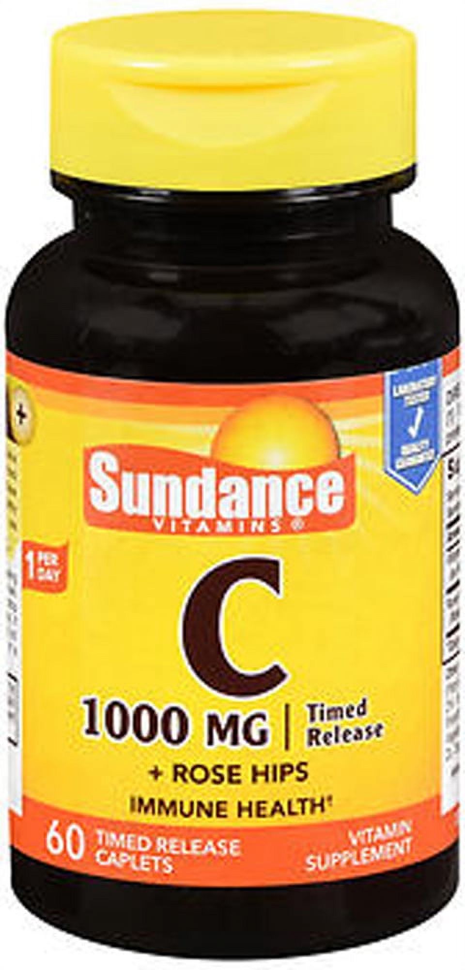 Sundance Vitamin C Coated Caplets, 1000 Mg, 60 Tabs