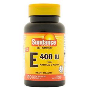 Sundance Vitamins High Potency E 400IU – 100 Softgels