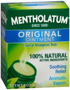 Mentholatum Original Ointment Topical Analgesic Rub, 3 Oz