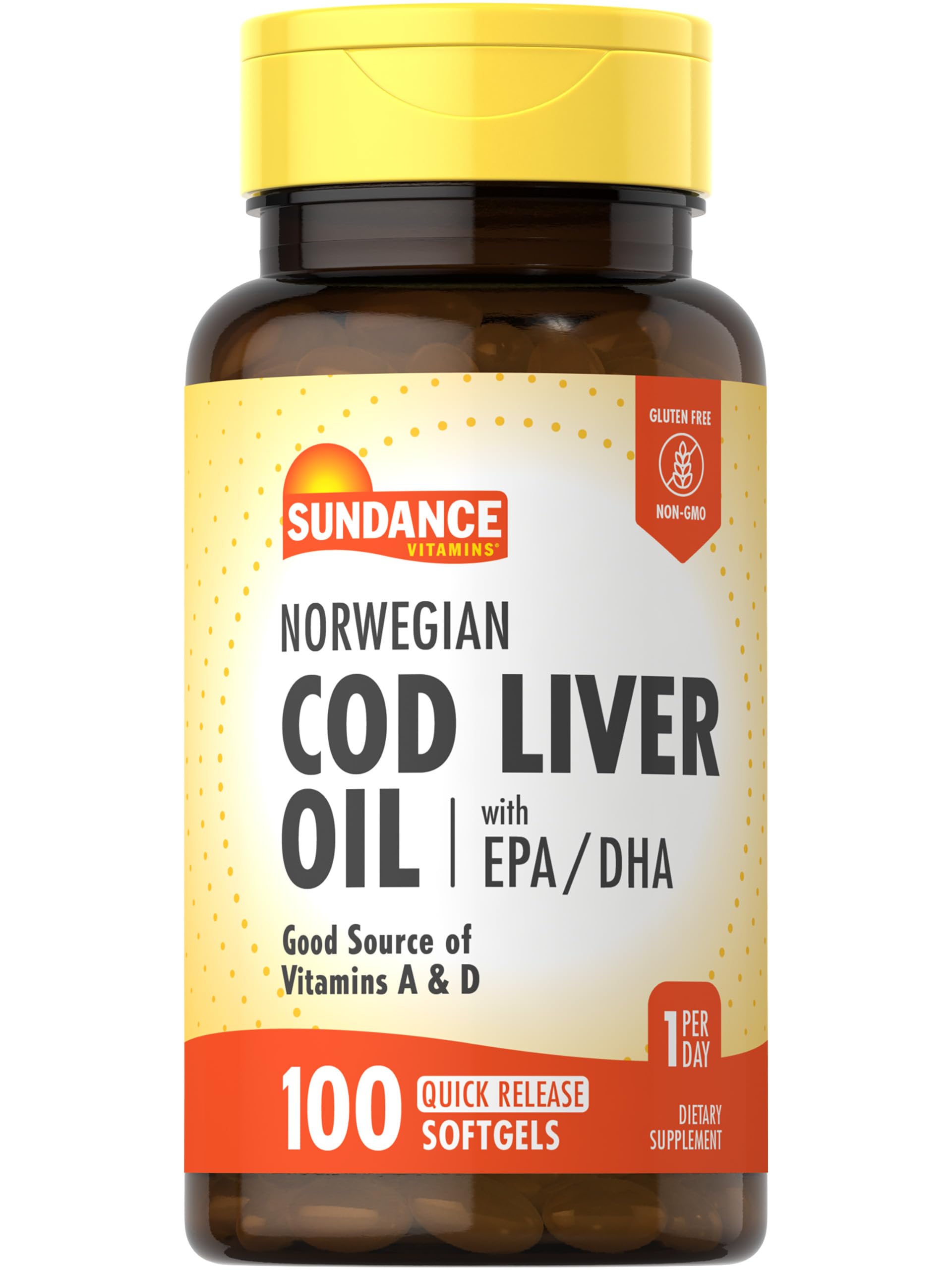 Sundance Vitamins Norwegian Cod Liver Oil Softgels