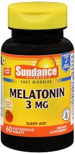 Sundance Vitamins Melatonin 3 Mg Natural, Berry Flavor
