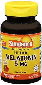 Sundance Vitamins Melatonin 5 Mg Natural Berry Flavor - 60 Tablets