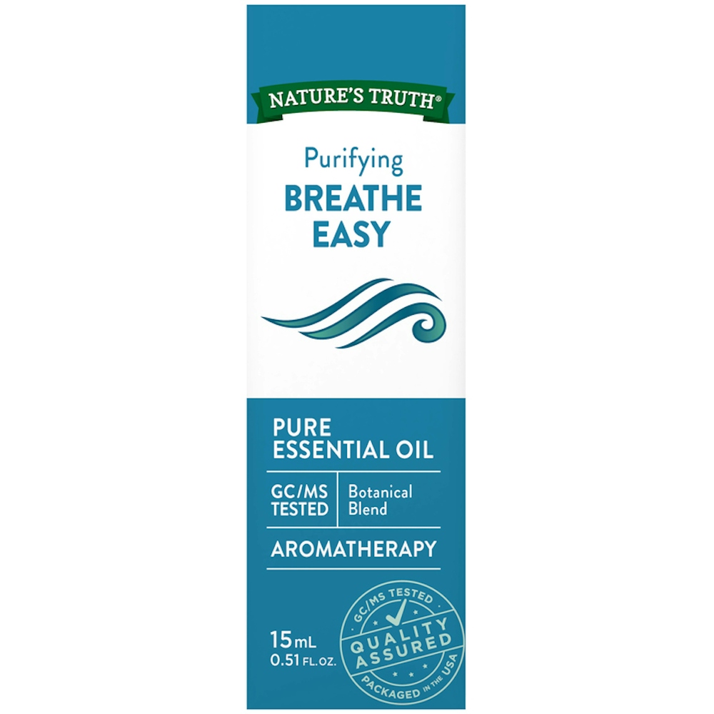Nature's Truth Essential Oil, Pure, Breathe Easy, Purifying 0.51 Fl Oz