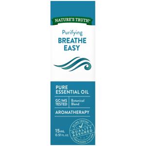 Nature's Truth Essential Oil, Pure, Breathe Easy, Purifying 0.51 Fl Oz