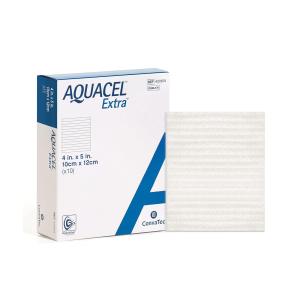 ConvaTec Aquacel Extra Hydrofiber Dressing White 4 X 5" 420674