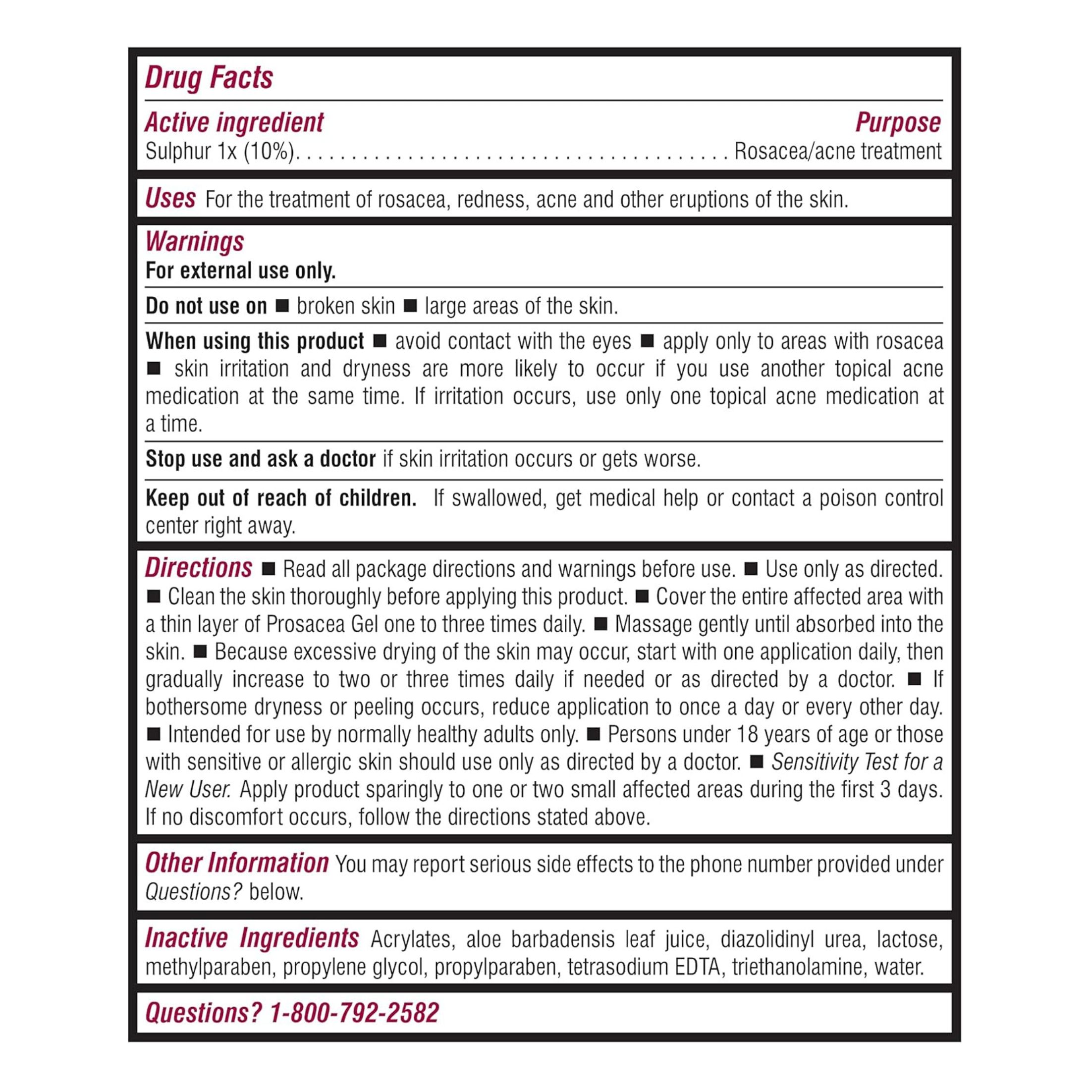Prosacea Rosacea Treatment Gel - 0.75oz