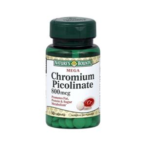 Nature's Bounty Mega Chromium Picolinate 800 Mcg Tablets
