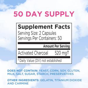 Charcocaps Anti-Gas Formula Capsules 100 Ea