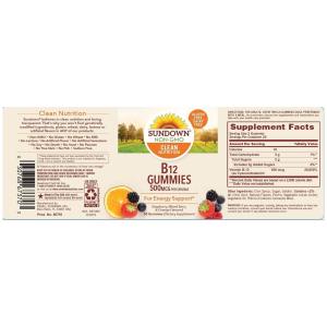 Sundown Naturals B12 Gummies 500 Mcg