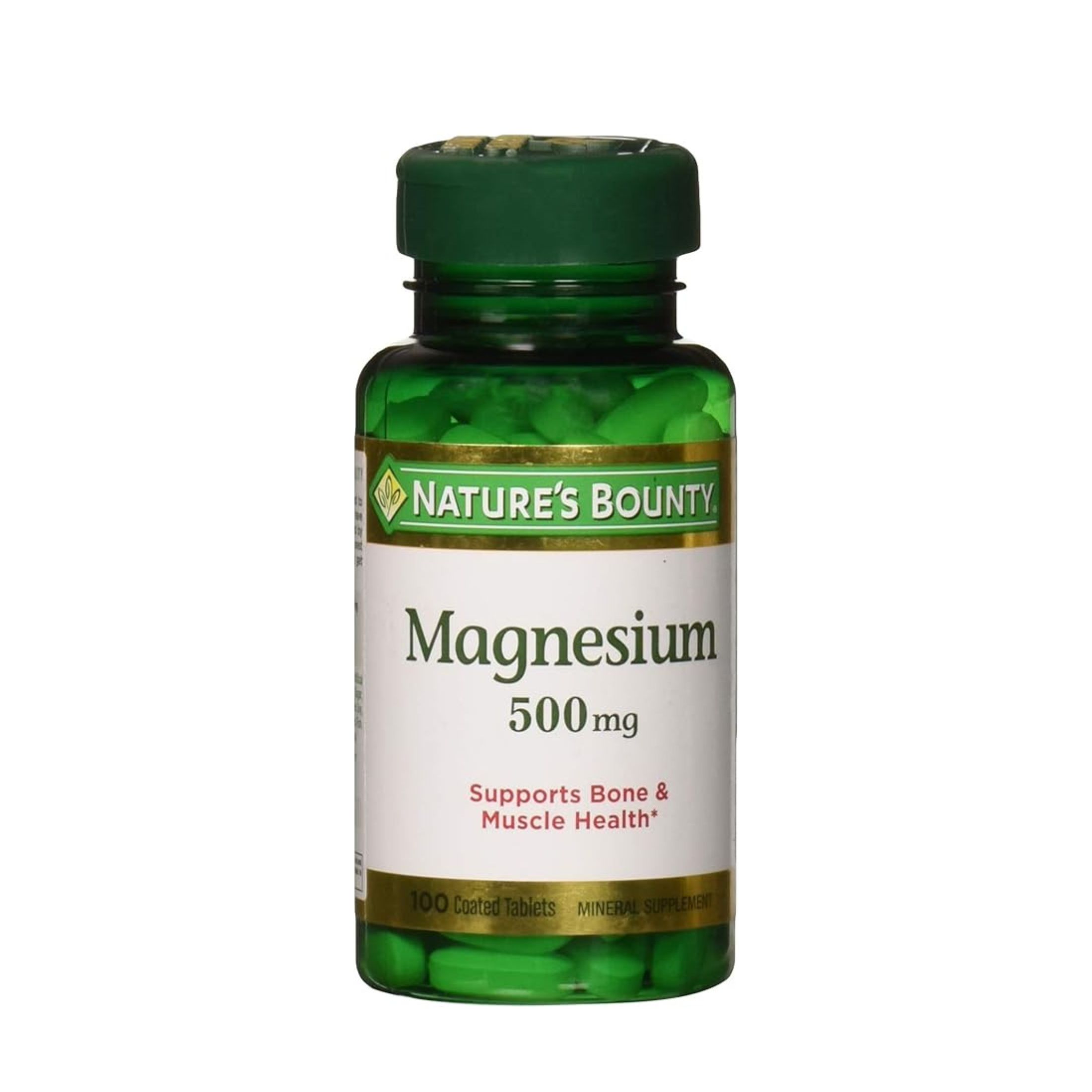Nature's Bounty Mineral Magnesium Coated Tablets, 500 Mg