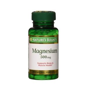 Nature's Bounty Mineral Magnesium Coated Tablets, 500 Mg