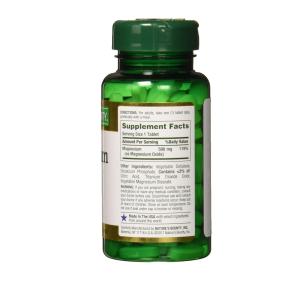 Nature's Bounty Mineral Magnesium Coated Tablets, 500 Mg