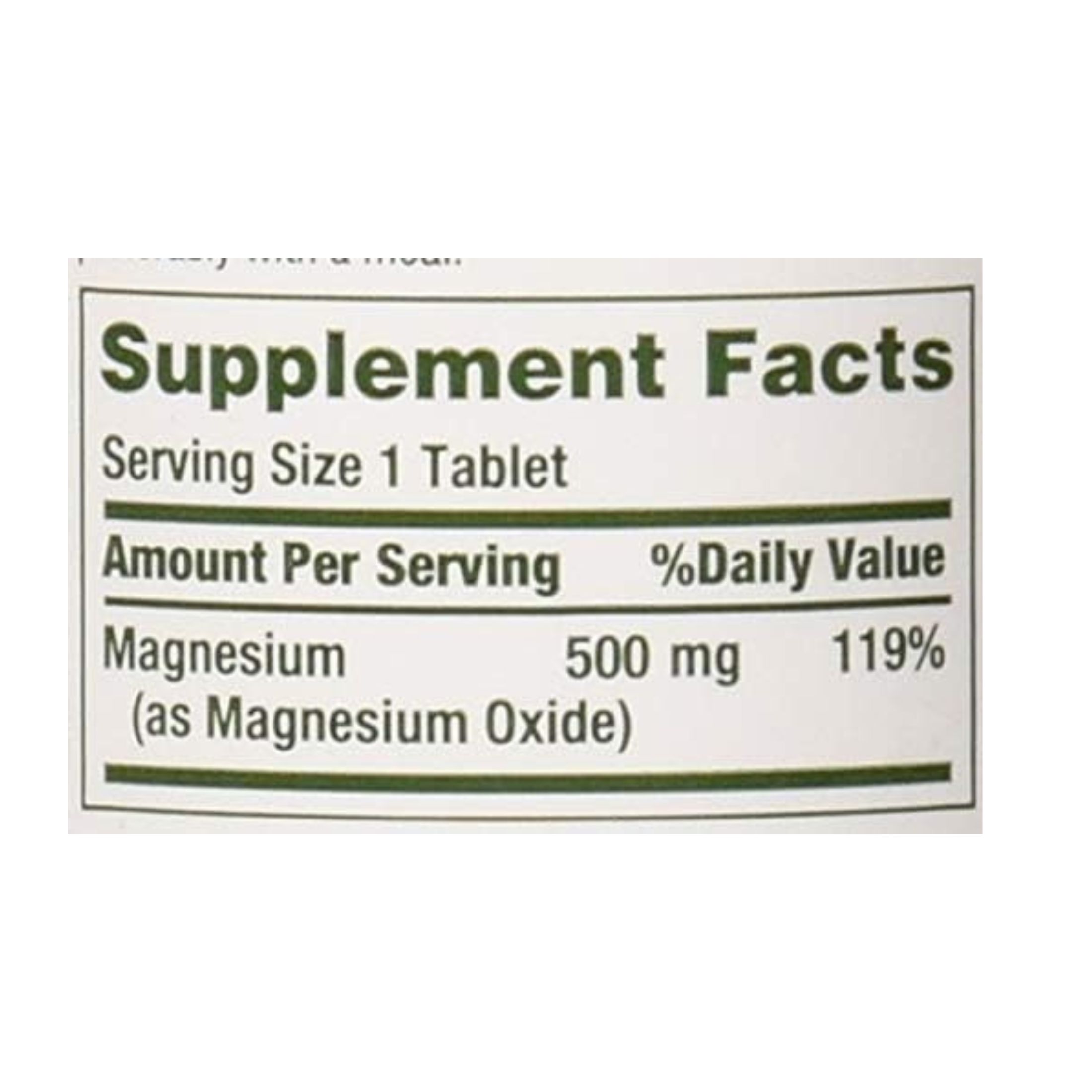 Nature's Bounty Mineral Magnesium Coated Tablets, 500 Mg