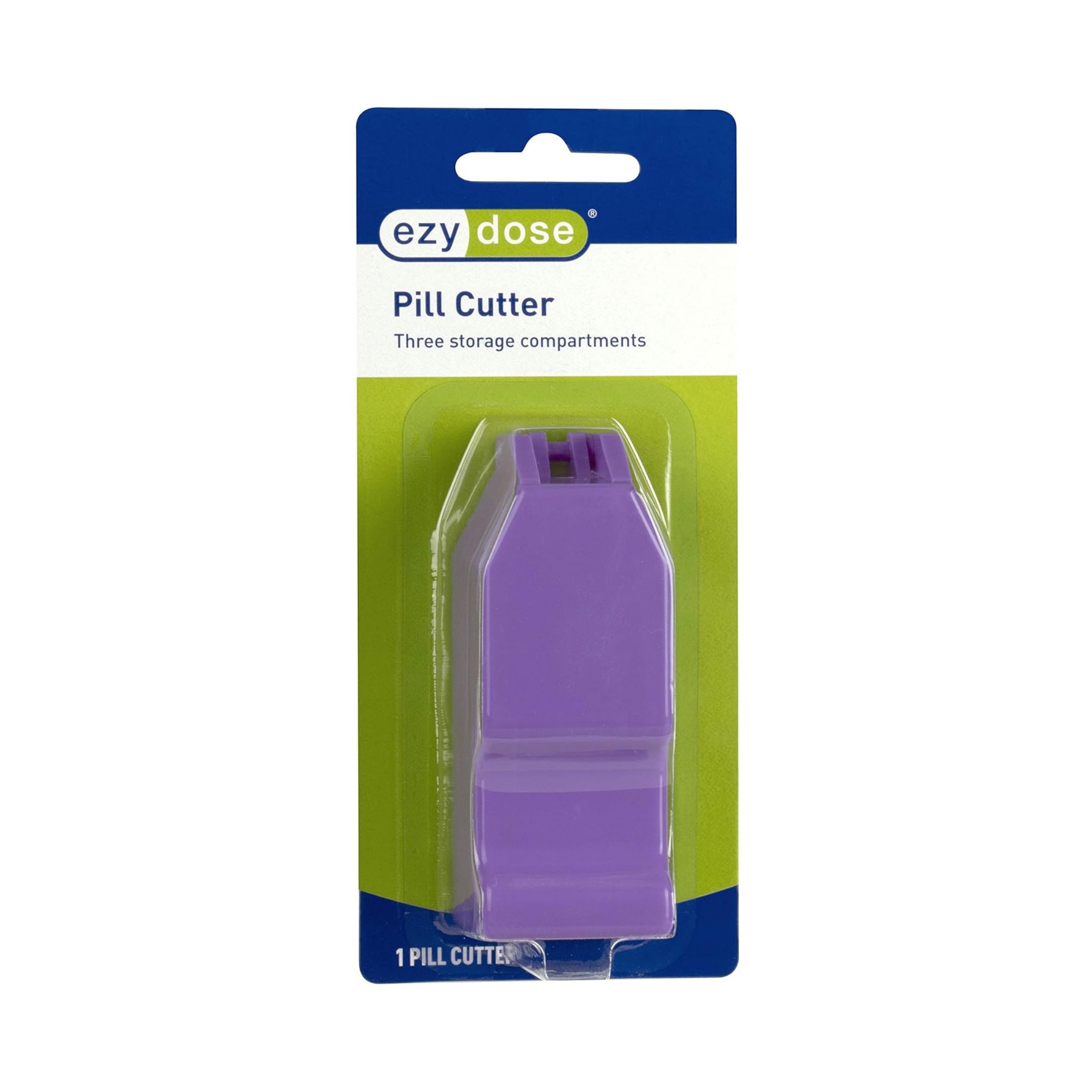 Ezy Dose Deluxe Tablet Cutter And Pill 3 Storage Compartments