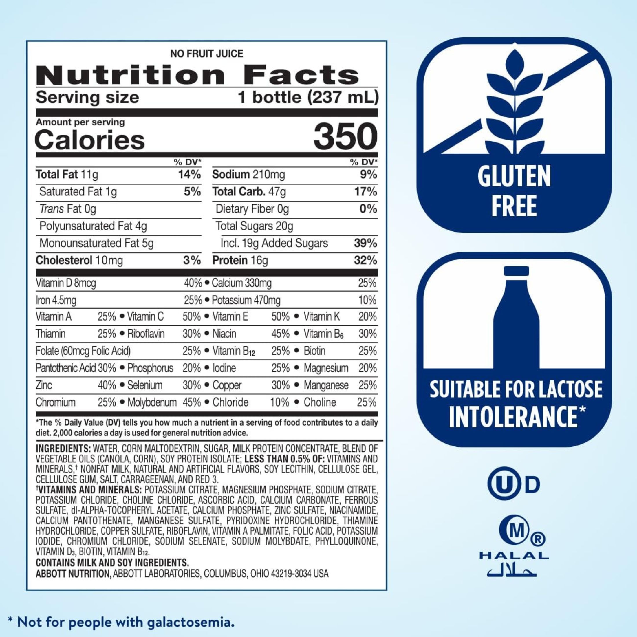 Ensure Plus Nutrition Shake Strawberry Ready-to-Drink 8 Fl Oz Bottle