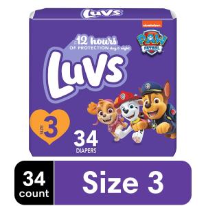 Luvs Diapers Size 3 34 Count