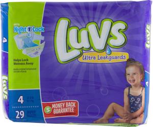 Luvs Ultra Leakguards Size 4 Diapers 29 Ct Pack