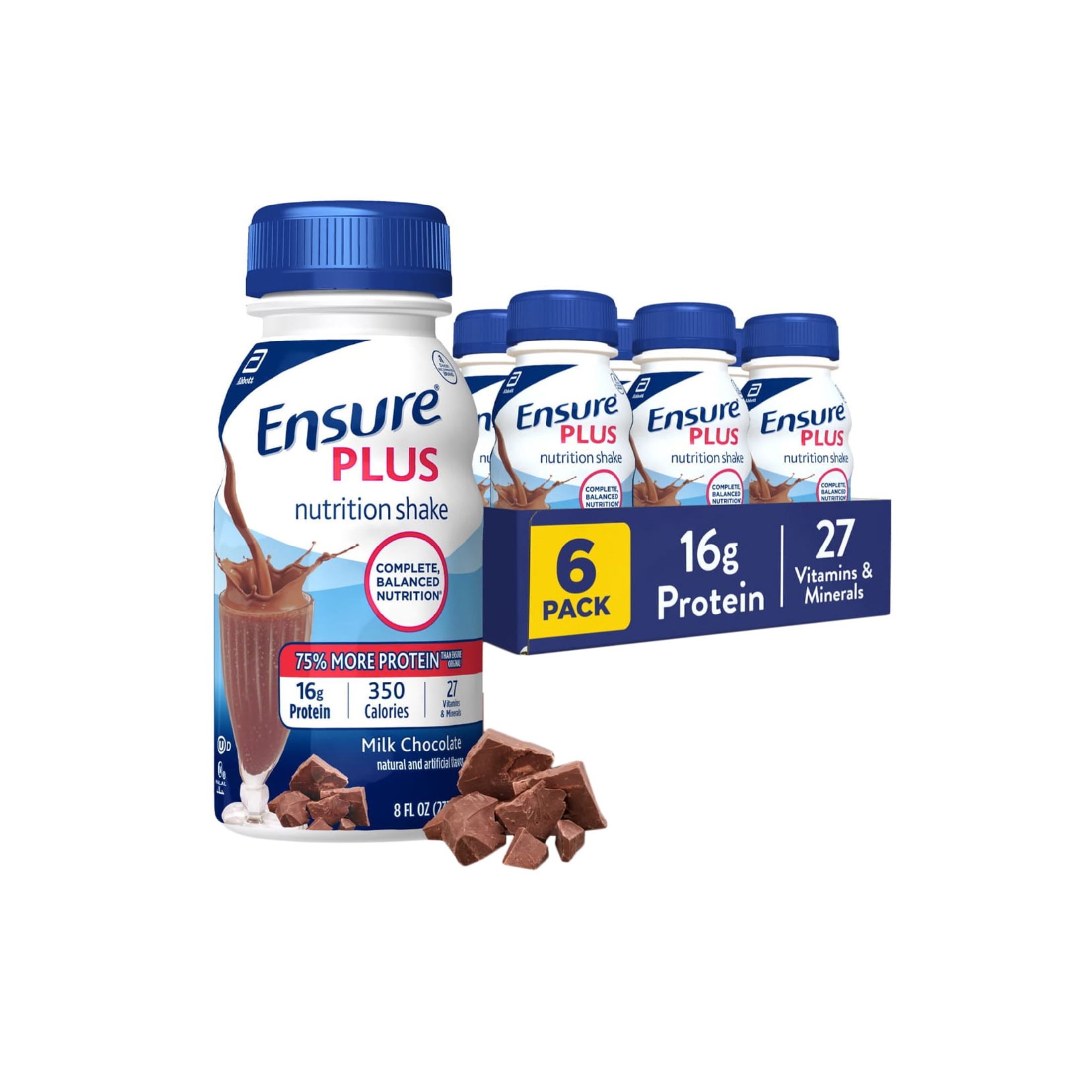 Ensure Plus Nutrition Shake Milk Chocolate Ready-to-Drink 8 Fl Oz Bottle