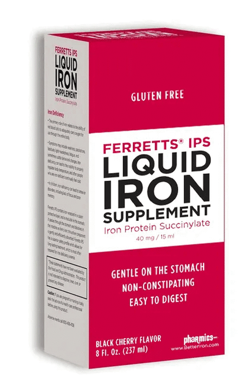 Ferrett's IPS Liquid Iron Supplement Strawberry Flavor