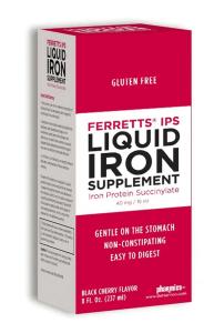 Ferrett's IPS Liquid Iron Supplement Strawberry Flavor