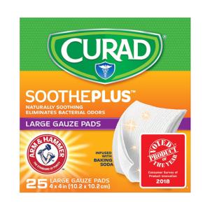 Curad Sootheplus Large Gauze Pads