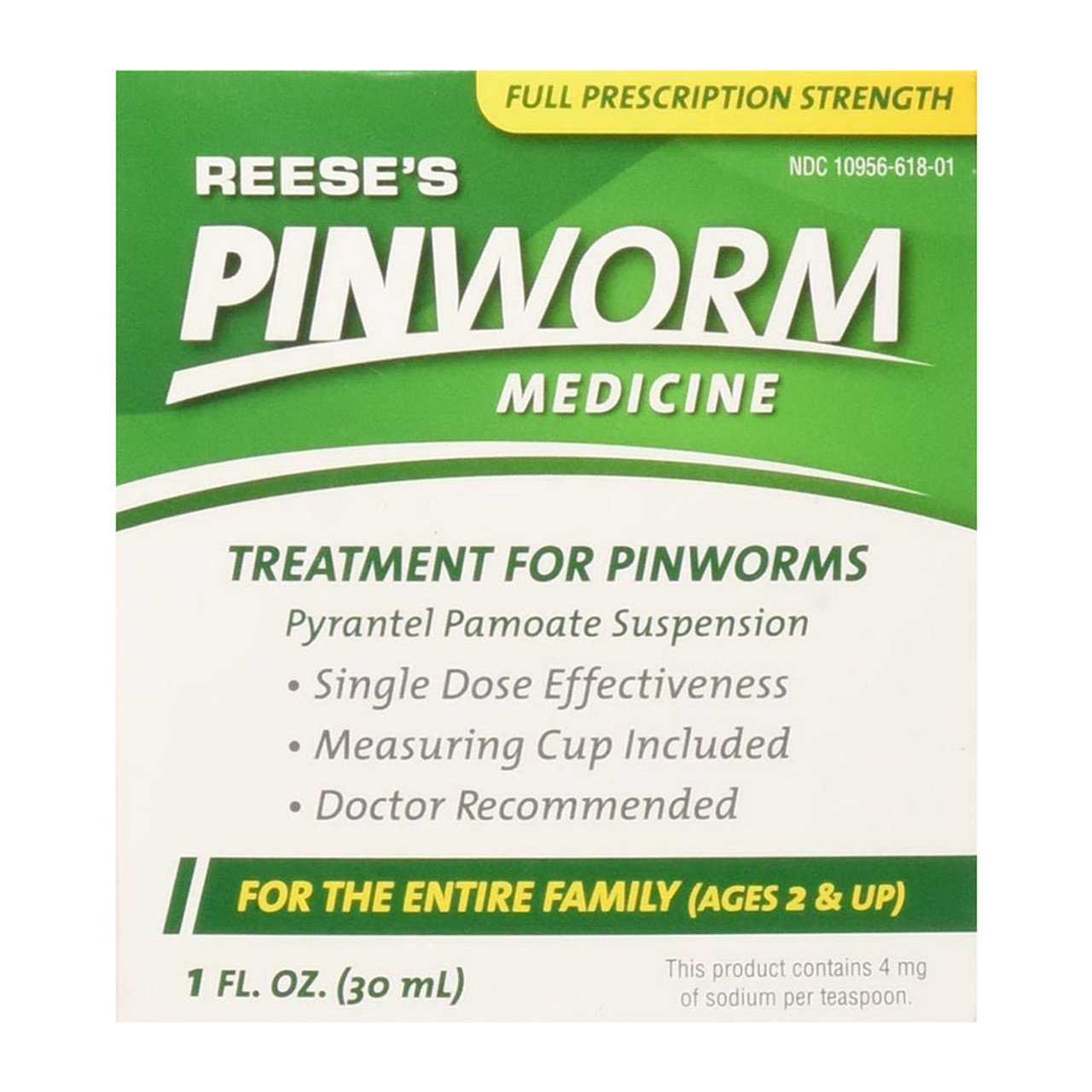 Reese's Pinworm Medicine, Full Prescription Strength 1 Fl Oz