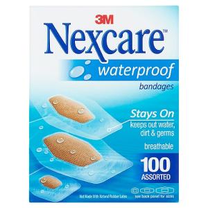 Nexcare Waterproof Bandages Assorted Sizes