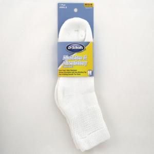 Dr. Scholl's Diabetes & Circulatory Health Ankle Socks White Large 1pr