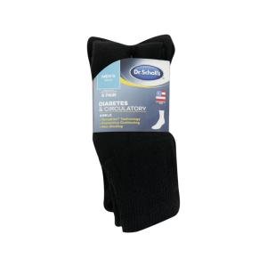Dr. Scholl's Men's Diabetes & Circulatry Odor Resistnt Ankle Sock -1pr