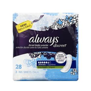 Always Discreet Ultimate Long Length Liners 28 Ct Pack