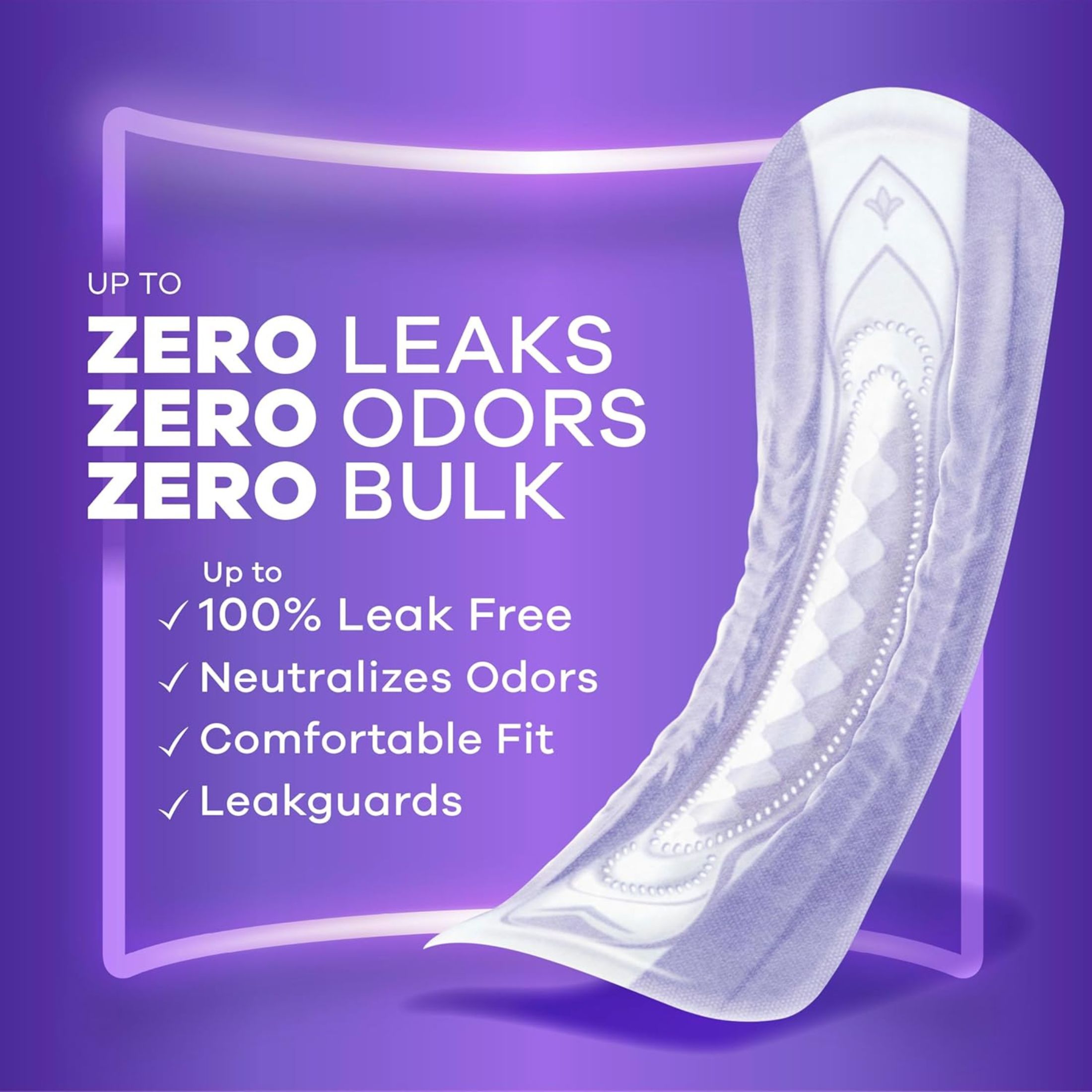 Always Discreet Incontinence Pads For Women, Heavy Absorbency, Long Length