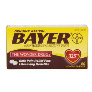 Bayer Aspirin, Genuine, 325 Mg, Coated Tablets
