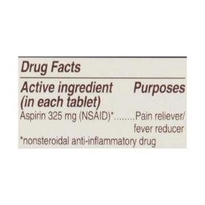 Bayer Aspirin, Genuine, 325 Mg, Coated Tablets