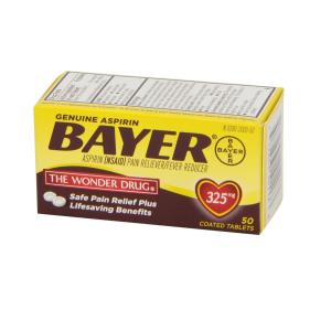 Bayer Aspirin, Genuine, 325 Mg, Coated Tablets
