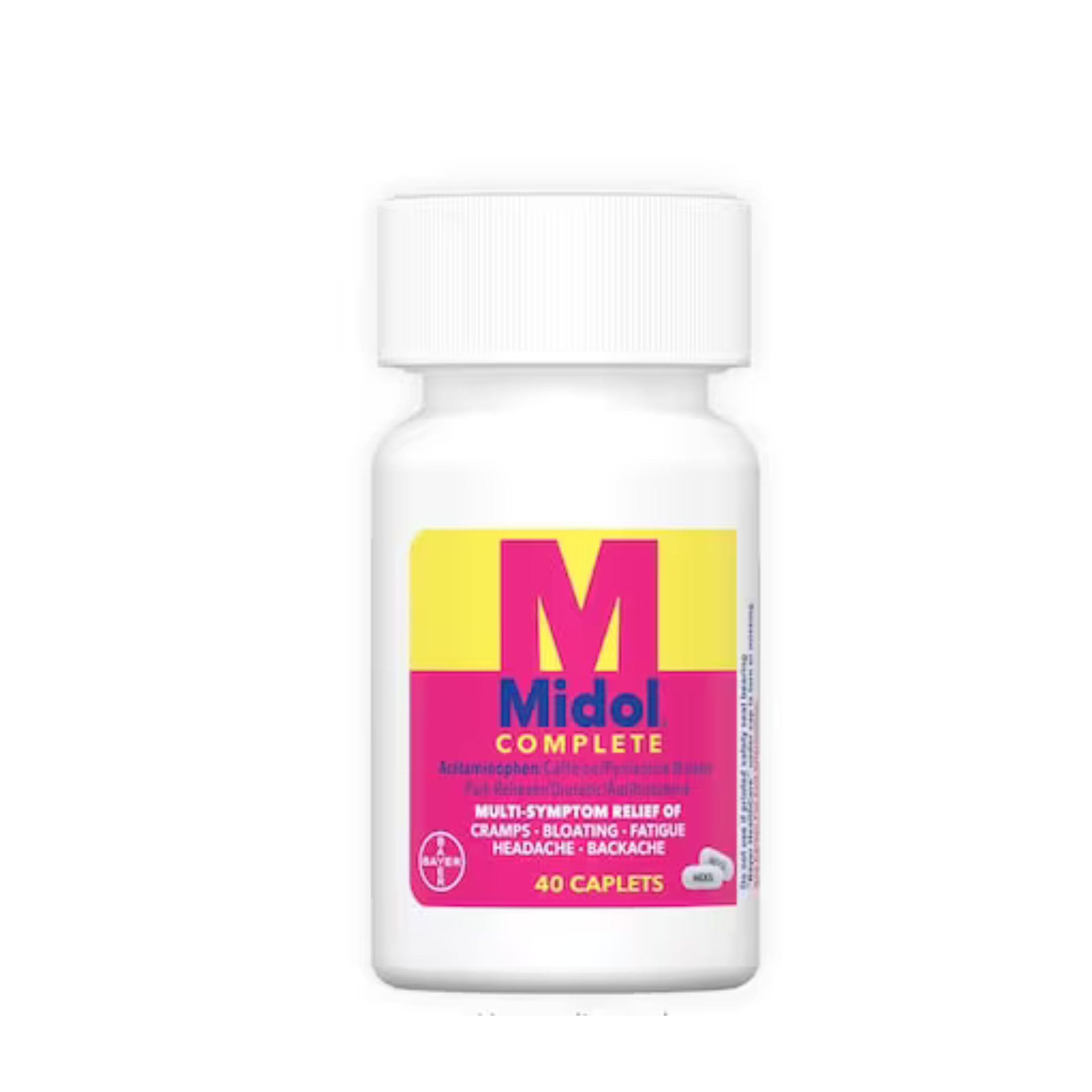 Midol Complete Menstrual Pain Relief Caplets With Acetaminophen