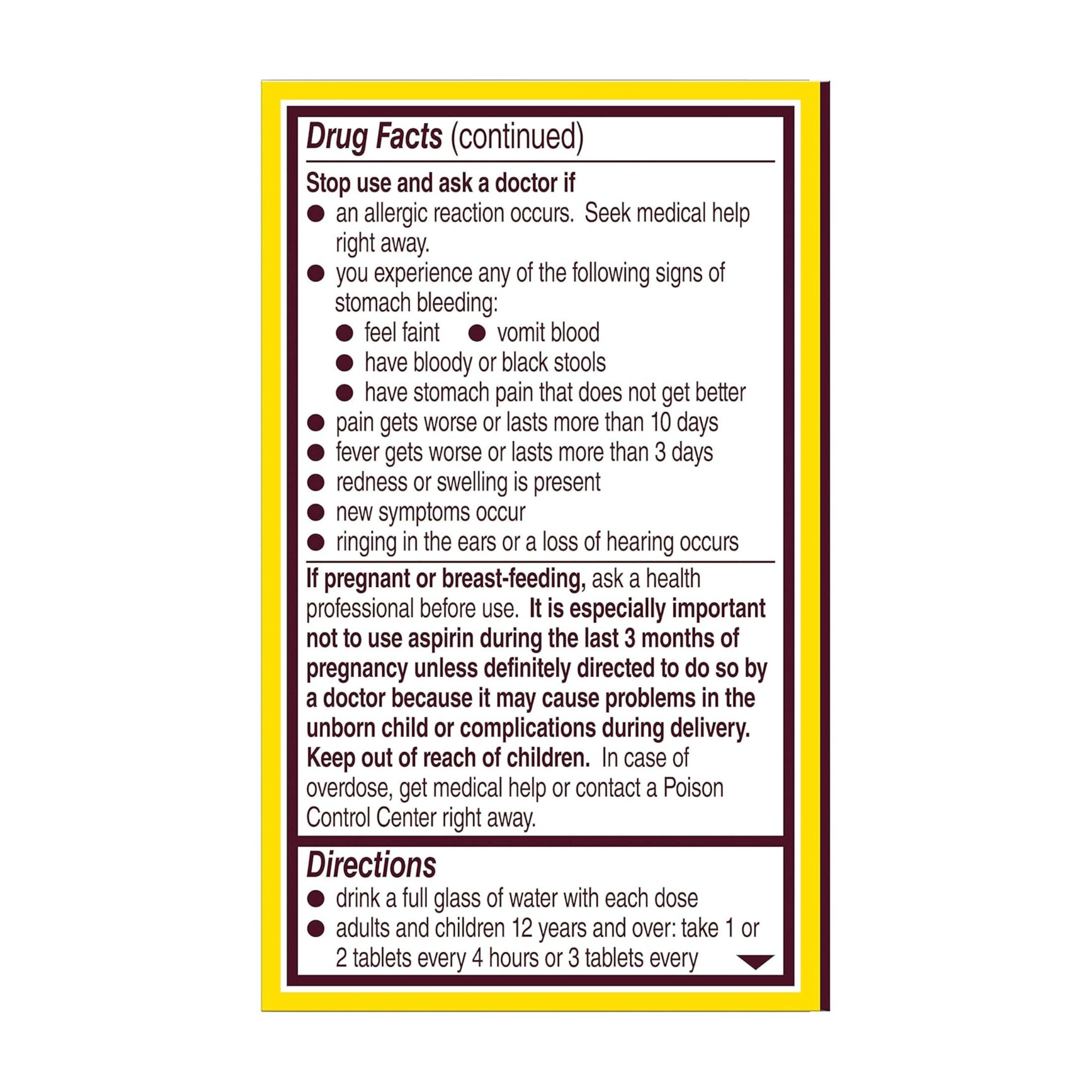 Bayer Genuine Aspirin, 325mg Coated Tablets, Pain Reliever With Lifesaving Benefits