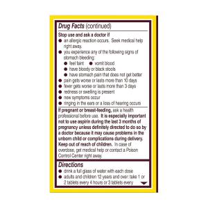 Bayer Genuine Aspirin, 325mg Coated Tablets, Pain Reliever With Lifesaving Benefits