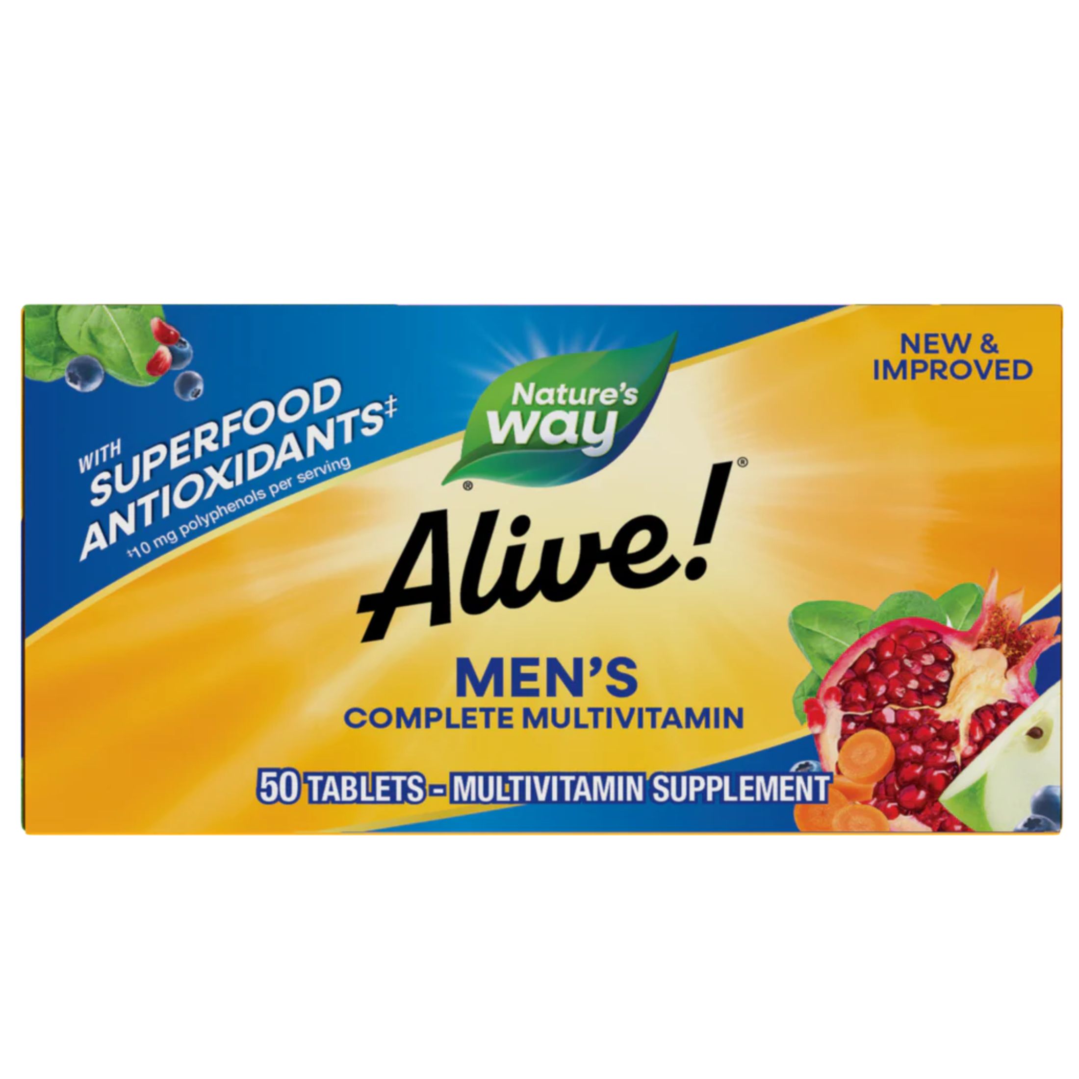 Nature's Way Alive! Complete Multi-Vitamin, Men's Energy, Tablets