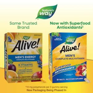Nature's Way Alive! Complete Multi-Vitamin, Men's Energy, Tablets