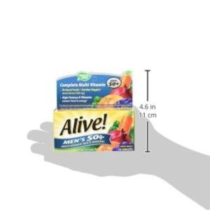 Nature's Way Alive! Men’s 50+ Complete Multivitamin, High Potency B-Vitamins, 50 Tablets
