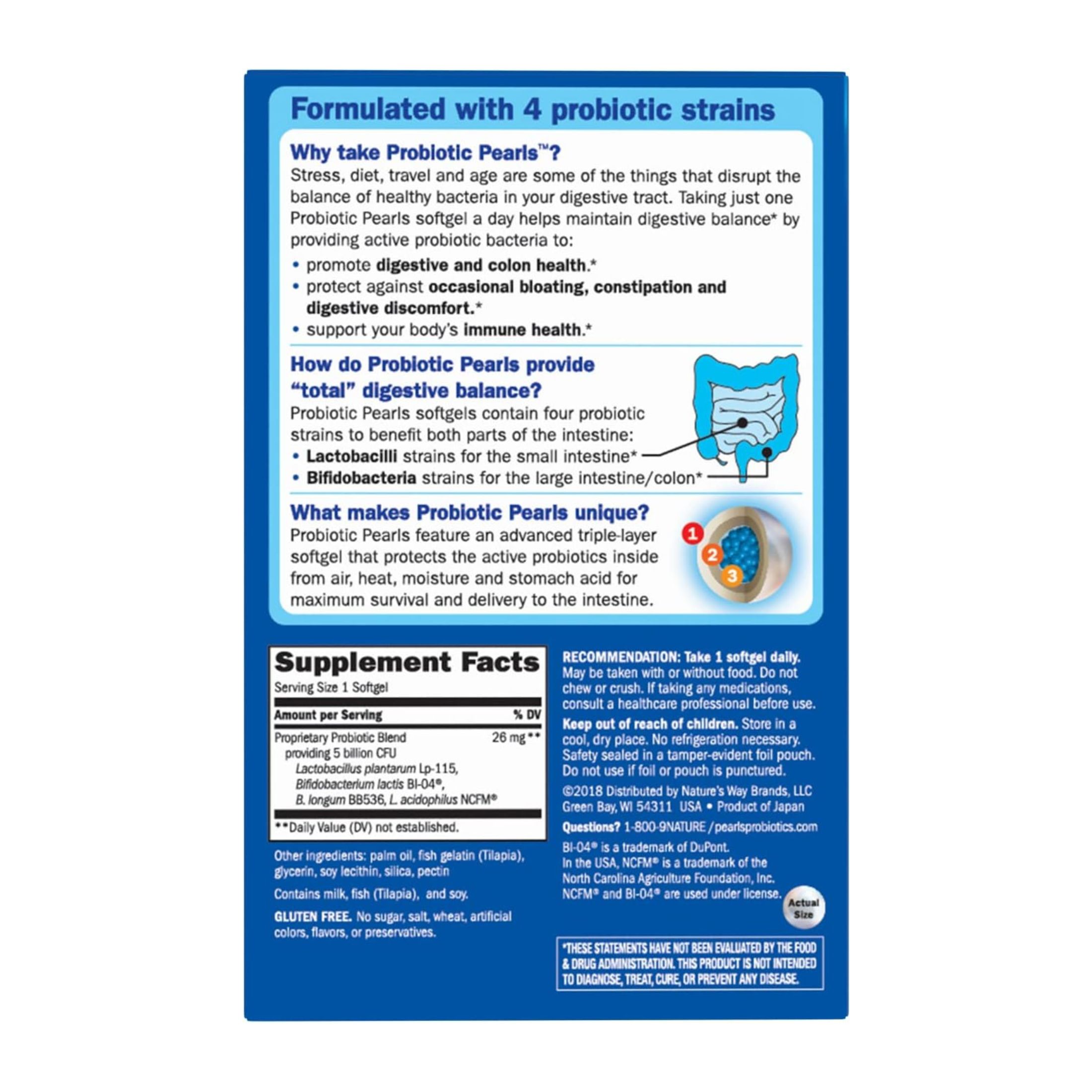 Nature's Way Probiotic Pearls Max Potency Softgels - 30ct