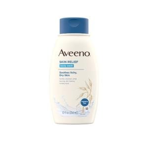 Aveeno Skin Relief Body Wash, Fragrance Free, 12 Fl Oz