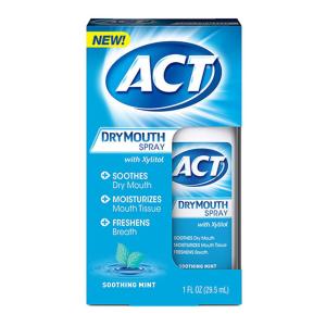 ACT Dry Mouth Spray, With Xylitol, Soothing Mint 1 Oz