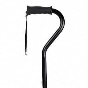 Carex Ergo Offset Cane Black