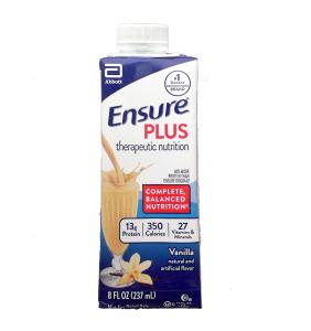 Abbott Nutrition Ensure Plus Vanilla Oral Supplement, 8 Oz. Carton 1048230