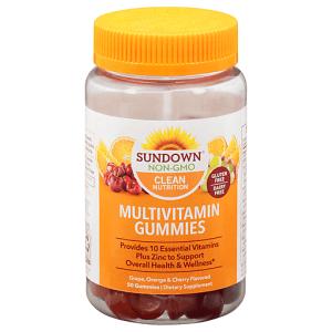 Sundown Naturals Multivitamin Gummies, Cherry/Orange/Grape