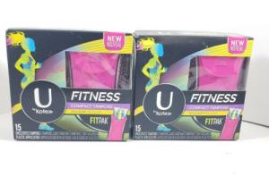 U by Kotex Fitness Tampons, Compact, Plastic Applicator, Regular, Unscented