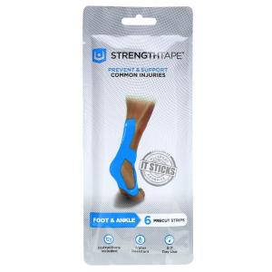 StrengthTape Kinesiology Kit Foot Ankle 6 Precut Strips